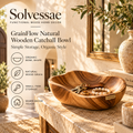 SOLVESSAE™ GrainFlow Natural Wooden Catchall Bowl