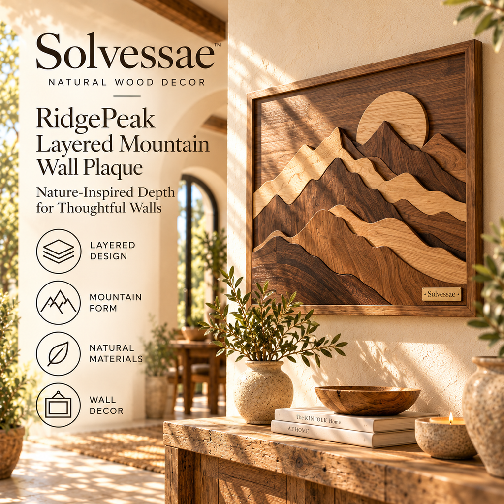 SOLVESSAE™ ForestSpirit Natural Wood Abstract Sculpture