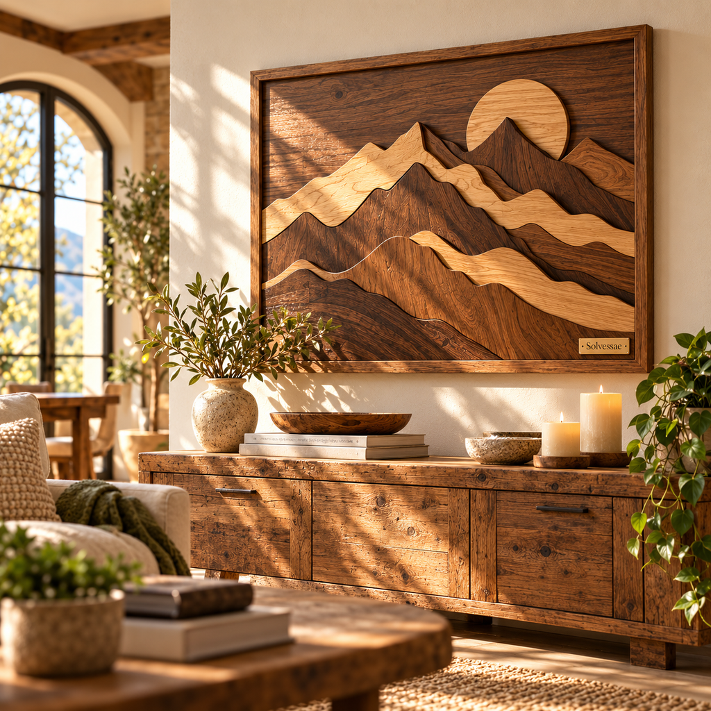 SOLVESSAE™ ForestSpirit Natural Wood Abstract Sculpture