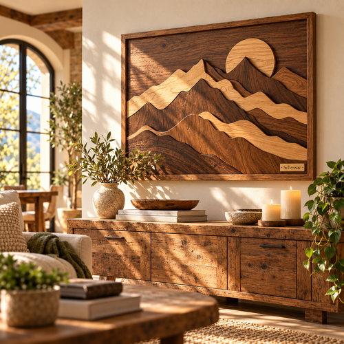 SOLVESSAE™ ForestSpirit Natural Wood Abstract Sculpture