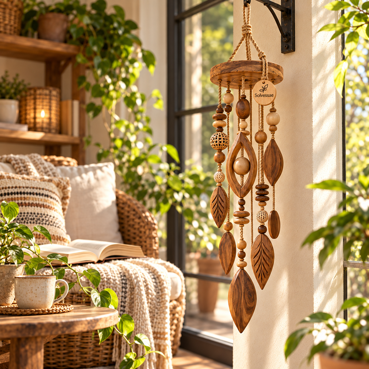 SOLVESSAE™ ArtisanRoot Premium Wooden Display Sculpture