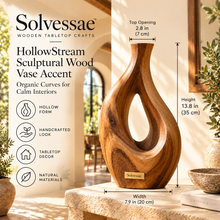 SOLVESSAE™ Handmade BranchLine Wooden Decorative Sculpture
