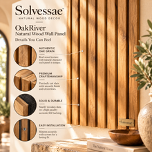 SOLVESSAE™ OakRiver Natural Wood Wall Panel