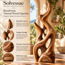 SOLVESSAE™ RootForm Natural Wood Figurine